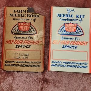 2 Farmers Needlebooks from Farmer's Insurance Group